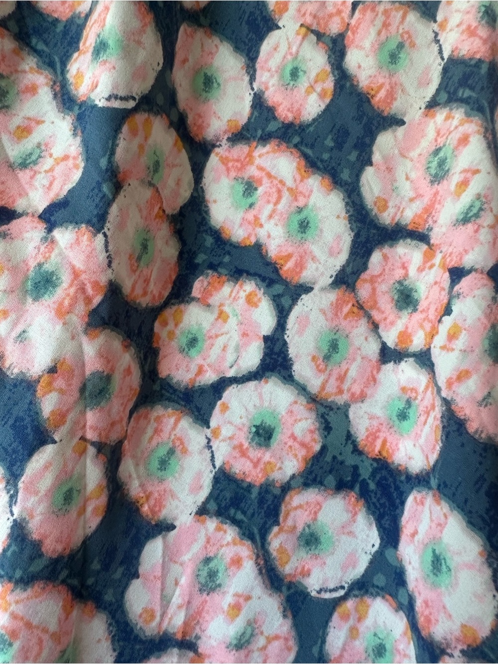 Rachel Floral Braided-Strap Dress in Navy, Pink & Mint - Picture 2 of 5